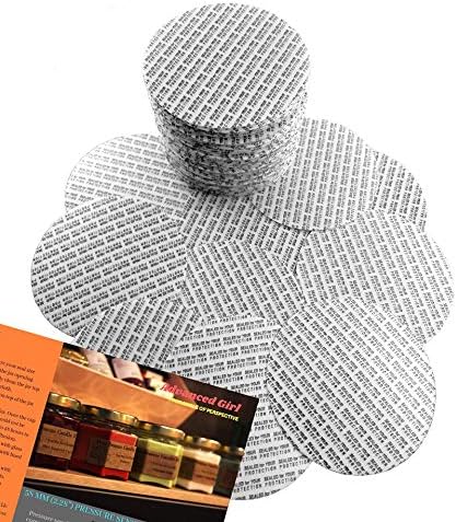 58mm Torque Activated Pressure Sensitive Seals Cap Liners - Made in USA - 30 PCS for Glass & Plastic Jars