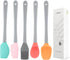Mini Silicone Spatula Set of 5, Heat Resistant & Nonstick Rubber Utensils, Dishwasher Safe for Cooking, Baking