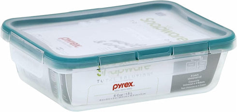 Snapware 6-Cup Total Solution Rectangle Food Storage Container, Glass