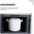 Luxshiny Mini Microwave Pressure Cooker - Portable Steamer for Cooking Soup, Rice, Stews, Oatmeal - Yellow S