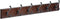 LIBERTY Wall Mounted Coat Rack with 6 Decorative Hooks, 27 Inch, Soft Iron and Cocoa