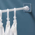 LADYMOON 4 Pack Adhesive Shower Curtain Rod Holder, Transparent Tension Bracket, No Drilling (Not Included Rod) for