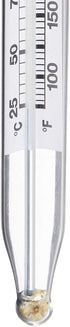 CDN Candy & Deep Fry Thermometer, 8" Durable Lab Glass, Non-Mercuric, Dual-Scale, 75–400°F Range