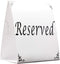 Freestanding Reserved Cards for Wedding Reception Tables, 20 Pk Black and White Design, Elegant Event Decor
