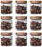 Glass candy Containers - 16oz kitchen Glass Airtight Storage jar With Acacia