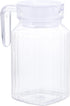 IMIKEYA Small Glass Pitcher, Clear Plastic Pitcher with Lid for Cold Water, Juice, Beverage, Home Party Supplies