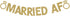 Married AF Banner, Fun Wedding Party Gold Glitter Paper Sign Backdrops