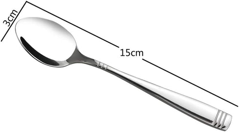 12 Pieces Stainless Steel Teaspoon Set, Small Spoons