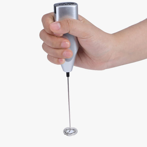 Electric Hand Blender, Immersion Handheld Egg Beater, Silver Electric Milk Frother Kitchen Tools