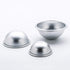 10 Pcs Bath Bomb Mold, Aluminum Alloy Semicircle Cake Mold for DIY Crafting Pudding Egg Tart (5.5 CM)