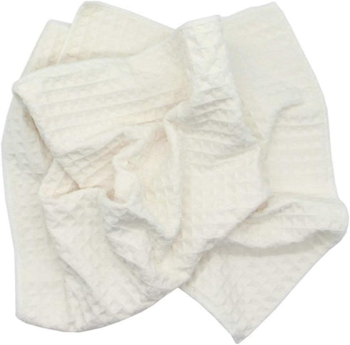 Waffle Weave Kitchen Drying Towels 3 Pack, Thick Microfiber, Absorbent, Lint Free, 16Inch x 24Inch, Beige