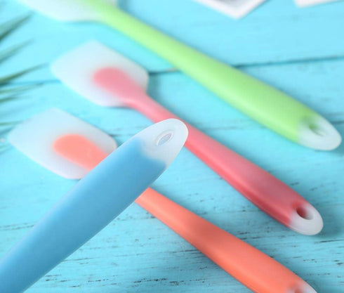 Silicone Spatula Set of 4 - Heat Resistant Flexible Kitchen Utensils with Stainless Steel Core, BPA Free, Dishwasher