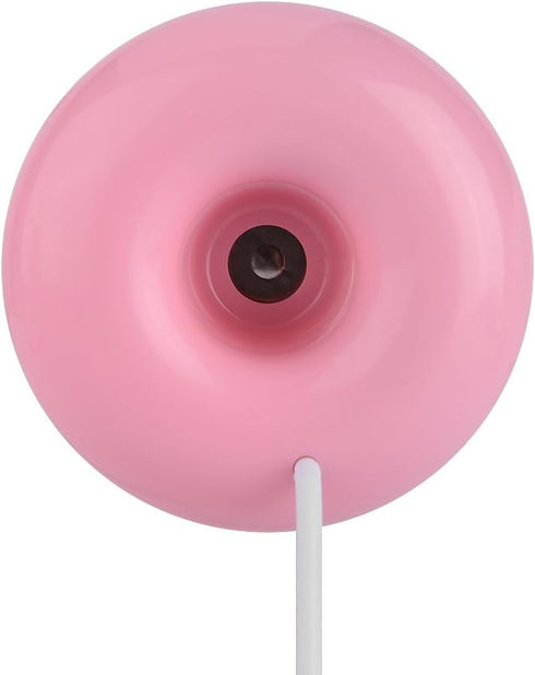 Portable Mini Doughnut-shaped Humidifier, USB Atomization Water Mist Humidifier for Home Office Car, Pink