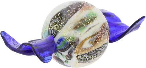 Glass Of Venice Murano Glass Candy, Sparkling Blue