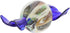 Glass Of Venice Murano Glass Candy, Sparkling Blue