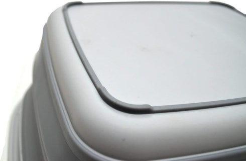 SAMMART 7.7L (2 Gallon) Collapsible Tub - Foldable Dish Tub, Portable Washing Basin (Grey, S)
