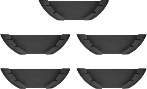 Universal Pot Lid Organizer for Cabinet, 5 Pcs Pan Lids Organizers Inside Cabinet Door Wall Mount Pots Top Storage Rack Holder for Kitchen, Fits 6" to 13.5" (5pcs black) by VOBUYING