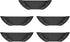 Universal Pot Lid Organizer for Cabinet, 5 Pcs Pan Lids Organizers Inside Cabinet Door Wall Mount Pots Top Storage Rack Holder for Kitchen, Fits 6" to 13.5" (5pcs black) by VOBUYING