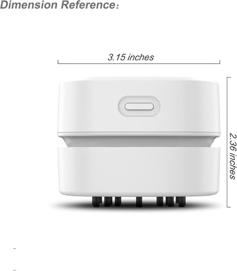 Upgrade Mini Desk Vacuum Cleaner, Rechargeable Cordless Table Dust Vacuum Cleaner, High Endurance Up to 180mins for