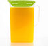 LocknLock Aqua Fridge Door Water Jug, BPA Free Plastic Pitcher with Handle, Flip Top Lid, 2 Quarts, Green