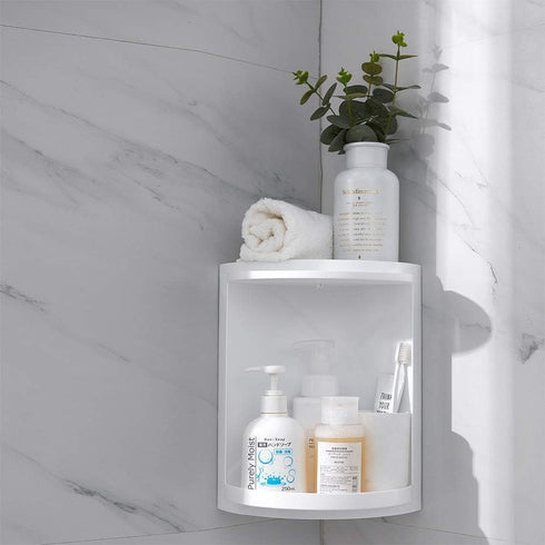 Multifunction Bathroom Kitchen Corner Locker Cosmetic Storage Rack Cabinet Storage Shelf Rotating Triangle Shelf