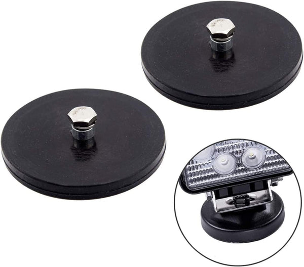 2 Pcs Magnetic Light Bar Mount - Powerful Magnet Mounting Brackets for Off-Road Driving Lamp