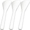 Pndeyo 3pcs Mini Stainless Steel Makeup Spatula, Reusable Cosmetic Cream Spatulas Spoon, Skincare
