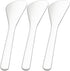 Pndeyo 3pcs Mini Stainless Steel Makeup Spatula, Reusable Cosmetic Cream Spatulas Spoon, Skincare