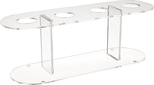Winco Acrylic 4-Hole Ice Cream Cone Stand, Clear, Medium