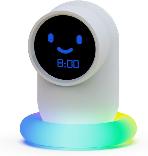 Cute Alarm Clock,Ok to Wake Clock,Alarm Clock for Bedrooms,Clock with Night LED,