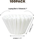 1-2 Cup Small Coffee Filters, 100 Count Disposable Basket Coffee Filter Paper, Compatible with Kalita Wave Dripper