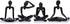 XMGZQ Black Thinker Figurines,Abstract Bookshelf Figures,Knick Knacks Home Decor,Plastic Thinker Statue Kit,Black