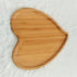 PRETYZOOM Heart Shaped Cutting Board, 2pcs Bamboo Serving Board for Valentines Day Cheese Platter Tray