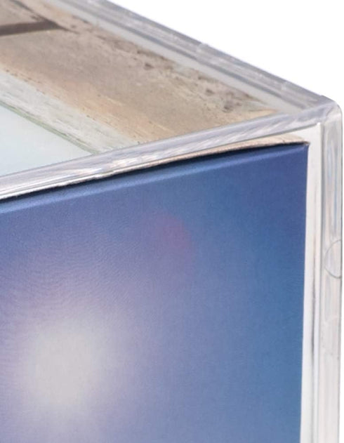 Malden International Designs Acrylic Photo Cube, Holds (6) 4” x 4” Square Photos, Clear