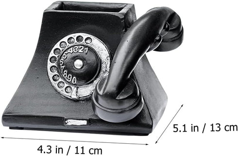 Yardwe 1pc Retro Telephone Shaped Animal Succulent Planter Pot, Modern Cute Vintage Flower Pot for Garden