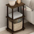2 FURINNO Turn-N-Tube Space Shelf, Walnut/Brown
