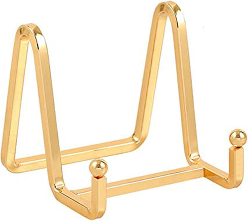 3 Inch Plate Holder Easel Display Stand, Metal Stands for Tabletop Pictures, Photo Frames, and Decorative Plates (1