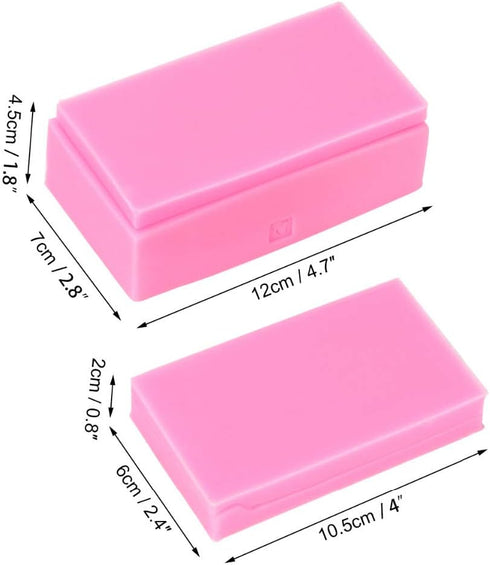 4Pcs/Set 3D Coffin with Cross & Skull Skeleton Fondant Molds, Halloween Theme Silicone Decorating Tools