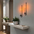 YUWENG Set 2, Wall Candle Holder of Modern Candle Sconces Wall Mount Metal Holders Hanging Candle Pillar Holder