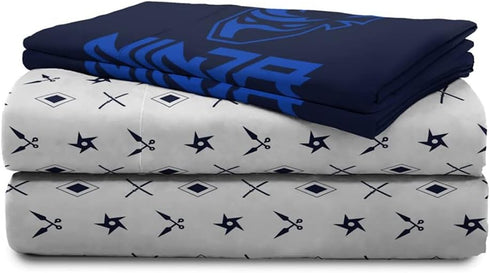 Ninja 3 Piece Twin Sheet Set, Soft Microfiber Bedding
