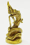 WitnyStore Tiny 1¼" Brass Buddha Statue, Power Naga Mini Statue, Traditional Thai Belief Amulet