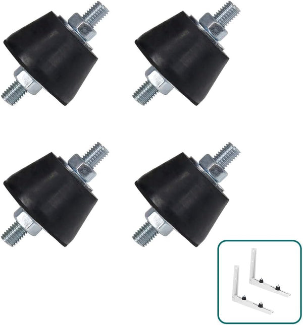Air Conditioner Rubber Anti-Vibration Mounts Pad, Shock Absorbing Isolator for Mini Split Units