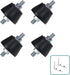 Air Conditioner Rubber Anti-Vibration Mounts Pad, Shock Absorbing Isolator for Mini Split Units
