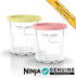 2 Pack, NC500 1 XSKPNTLD2 Ninja Creami Deluxe Pints Compatible with Series Creami Deluxe Ice Cream Makers, Genuine