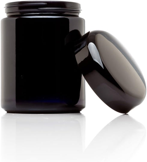 250 ML (8.3fl oz) Pack 3 Infinity Jars, Premium Airtight Ultraviolet Glass Jar Smell Proof, Antistatic, Light Blocking