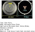 Microwave Glass Plate Turntable Tray Accessories, 9.6inch/24.5cm Diameter, Thickened Heat Resistant