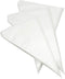 Disposable Cake Decorating Bags - Set of 100 White 14 Inch Round Piping Bags for Cakes, Cupcakes, Cookies