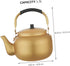 Vintage Aluminum Kettle Coffee Pot Boiler, Whistling Tea Kettle for Heating Water, Stovetop Teapot