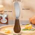 2 Pack Butter Spreader Knife, Stainless Steel Cheese Spreaders with Wood Handle for Cutting & Spreading Butter