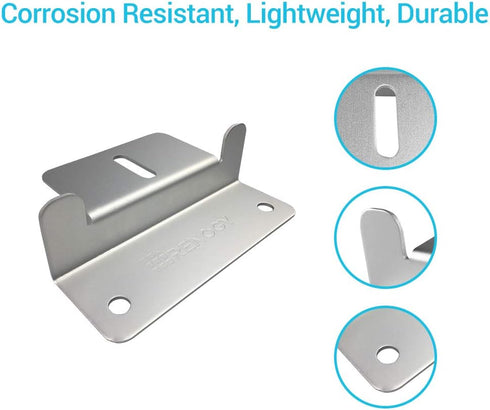 2 Sets 2 Count Renogy Solar Panel Mounting Z Brackets Lightweight Aluminum Corrosion-Free Construction for RVs